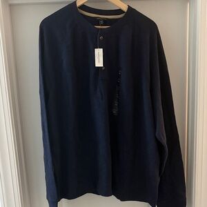 Banana Republic Men's Navy Blue Long Sleeve Shirt New With Tags